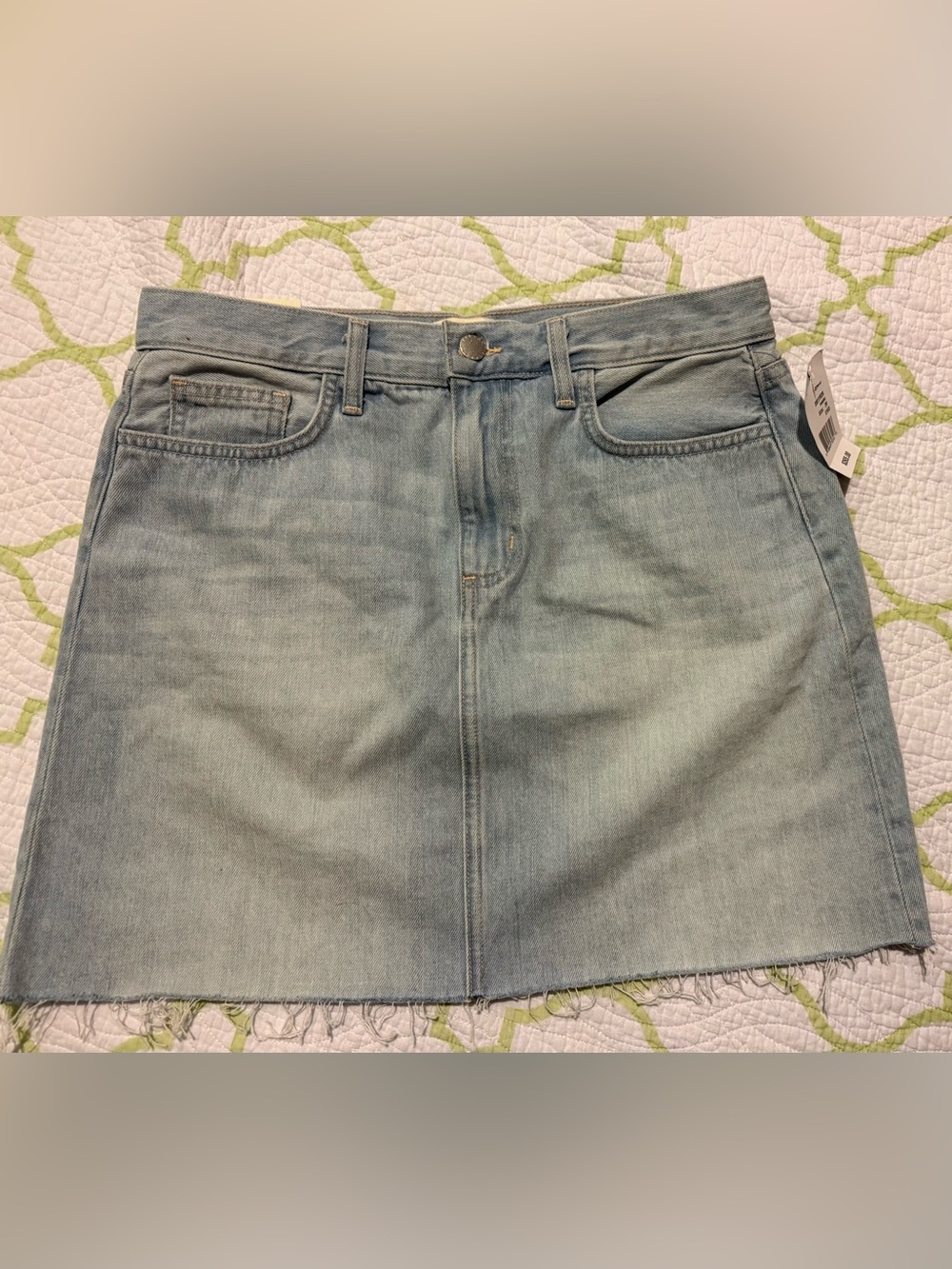 Size 28 L’Agence Paris NEW Denim Mini Skirt Length 16”